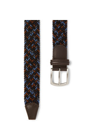 Cintura di tela tessuta blu scuro di ANDERSON'S