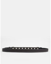 Cintura in pelle decorata nera di Asos