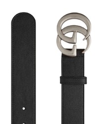 Cintura in pelle decorata nera di Gucci