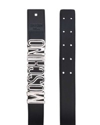 Cintura in pelle decorata nera di Moschino