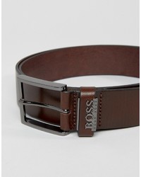 Cintura in pelle marrone scuro di Hugo Boss