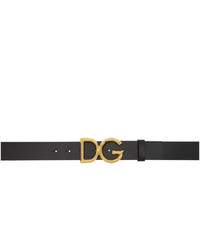 Cintura in pelle nera di Dolce and Gabbana