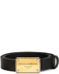 Cintura in pelle nera di Dolce & Gabbana