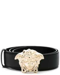 Cintura in pelle nera di Versace