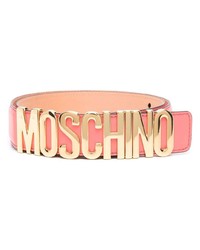 Cintura in pelle rosa di Moschino