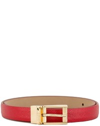 Cintura in pelle rossa di Dolce & Gabbana