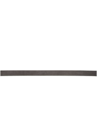 Cintura in pelle scamosciata grigio scuro di Giorgio Armani