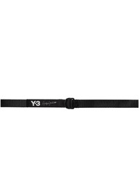 Cintura in pelle stampata nera di Y-3
