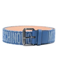 Cintura stampata blu di Moschino