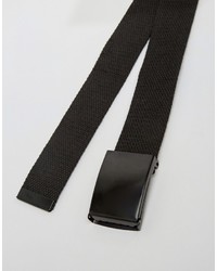 Cintura tessuta nera di Reclaimed Vintage