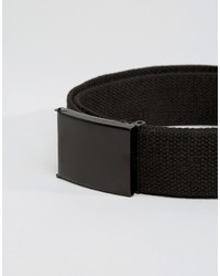 Cintura tessuta nera di Reclaimed Vintage
