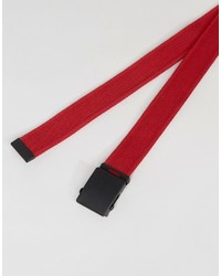 Cintura tessuta rossa di Asos