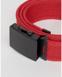 Cintura tessuta rossa di Asos