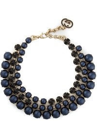Collana di perle blu scuro di Gucci