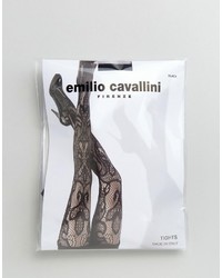 Collant di pizzo nero di Emilio Cavallini