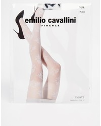 Collant stampato nero di Emilio Cavallini