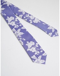 Cravatta a fiori azzurra di Asos