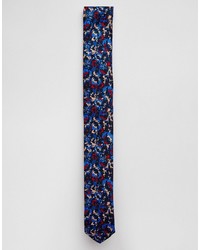 Cravatta a fiori blu di Asos