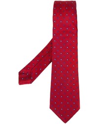 Cravatta a fiori rossa di Kiton