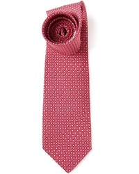 Cravatta a fiori rossa di Salvatore Ferragamo