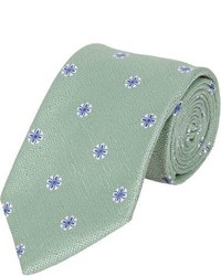 Cravatta a fiori verde