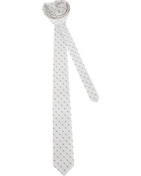 Cravatta a pois bianca e nera di Dolce & Gabbana