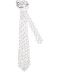 Cravatta a pois bianca di Christian Dior