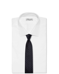 Cravatta a pois blu scuro e bianca di Hugo Boss
