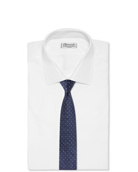 Cravatta a pois blu scuro e bianca di Hugo Boss