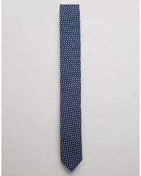 Cravatta a pois blu scuro di Asos