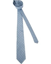 Cravatta a pois blu di Dolce & Gabbana