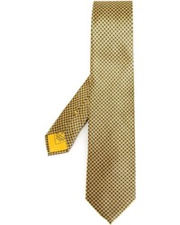 Cravatta a pois gialla di Brioni