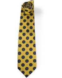 Cravatta a pois gialla di Gianfranco Ferre