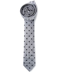 Cravatta a pois grigia di Dolce & Gabbana