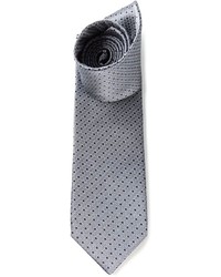 Cravatta a pois grigia di Lanvin