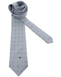 Cravatta a pois grigia di Pierre Cardin