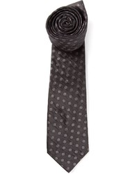 Cravatta a pois nera di Lanvin