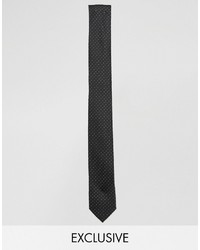 Cravatta a pois nera di Reclaimed Vintage