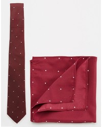 Cravatta a pois rossa di Asos