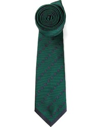 Cravatta a pois verde scuro di Valentino