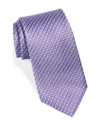 Cravatta a pois viola chiaro