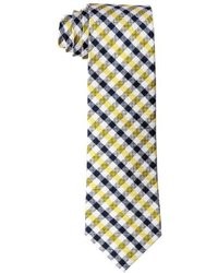 Cravatta a quadretti gialla