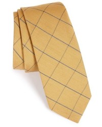 Cravatta a quadri gialla