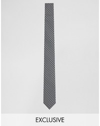 Cravatta a quadri nera di Reclaimed Vintage