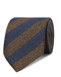 Cravatta a righe orizzontali blu scuro di Charvet