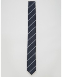 Cravatta a righe orizzontali blu scuro di Jack and Jones