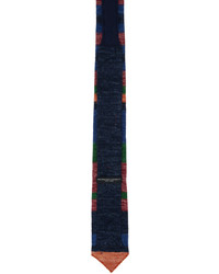 Cravatta a righe orizzontali blu scuro di Engineered Garments