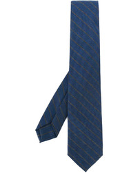 Cravatta a righe orizzontali blu di Barba