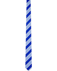 Cravatta a righe orizzontali blu di Thom Browne