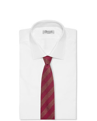 Cravatta a righe orizzontali bordeaux di Charvet